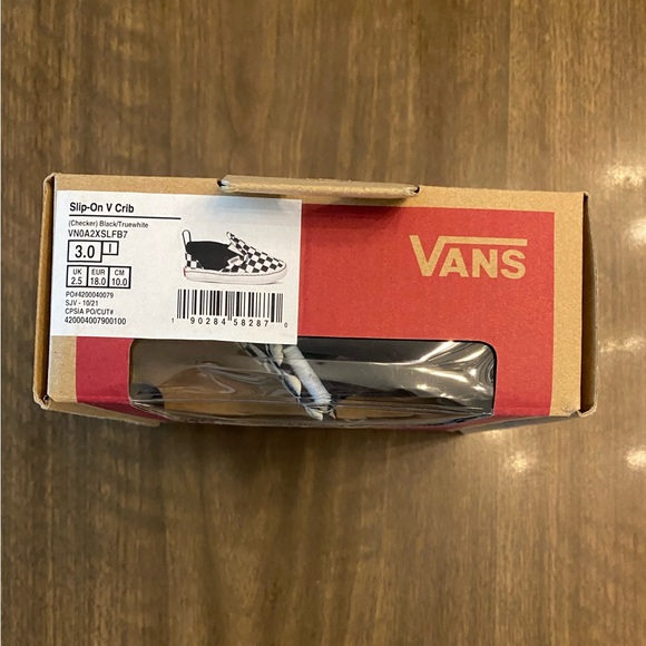 Vans - Infant Crib Shoe - Checker Slip On - Size 3 - Picture 2 of 6